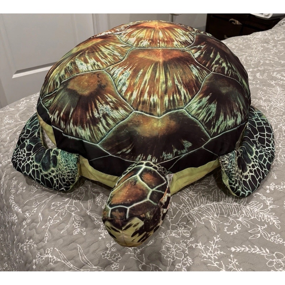 Tree House Kids 31" Giant Sea Turtle Soft Stuffed Pillow Plush Realistic 2013